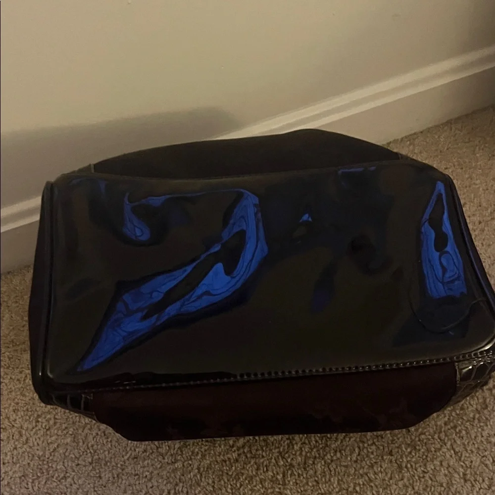 faux leather makeup bag